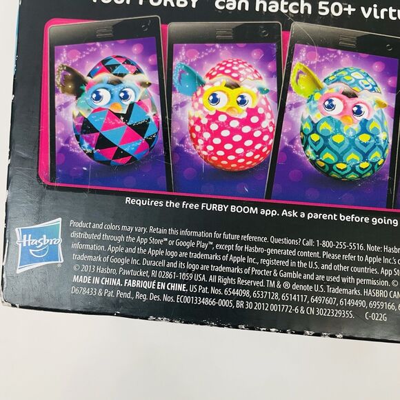 Furby Boom! Blue Waves Aqua 2013 Hasbro Rare With Box - Tested Hasbro - Picture 11 of 11